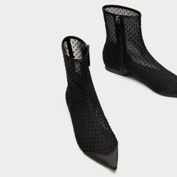 zara mesh boots